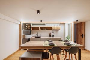 Nhà bếp/bếp nhỏ tại Green House Hotel