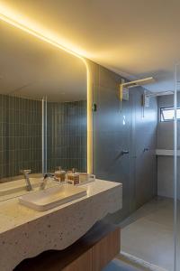 Koupelna v ubytování Casa de praia pé na areia, alto padrão, 07 quartos + 20 fotografií