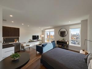 TV/trung tâm giải trí tại Modern Luxury Apartments in the Heart of Los Angeles +58 ảnh