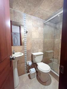 Phòng tắm tại Apartamentos San Pedro