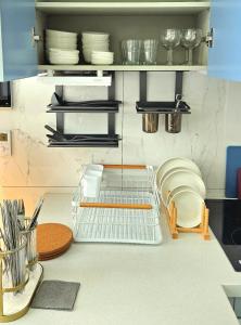 Kuchyň nebo kuchyňský kout v ubytování Brill Urban Homes