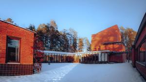 Säynätsalo Town Hall v zimě