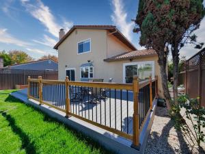 Bygningen som feriehuset ligger i