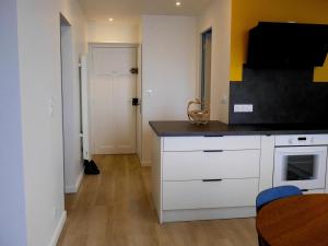 Η κουζίνα ή μικρή κουζίνα στο Appartement centre avec terrasse vue sur mer, animaux acceptés - FR-1-418-156