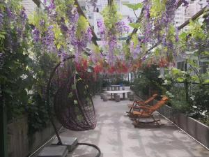 Zahrada ubytování 7 Days Inn Yan'an Baotashan