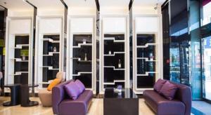 Χώρος καθιστικού στο Lavande Hotel Yantai Train Station Branch