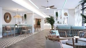 una representación del vestíbulo de un complejo con mesas y sillas en Hotel Indigo Torquay, By IHG, en Torquay 36 fotos más