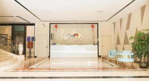 Ο χώρος του λόμπι ή της ρεσεψιόν στο Borrman Hotel Dongguan Houjie Wanda Plaza Liaoxia Metro Station
