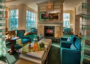 O zonă de relaxare la Hilton Garden Inn Appleton/Kimberly