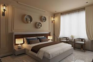 Ліжко або ліжка в номері Gấu Hotel Cầu Giấy