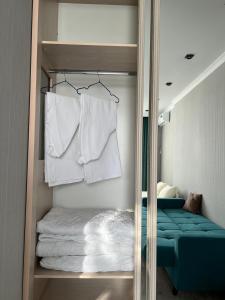 Postel nebo postele na pokoji v ubytování Квартира посуточно