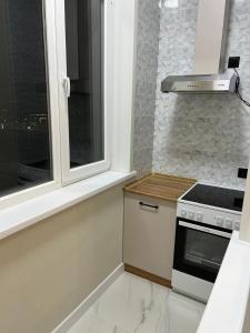 Kuchyň nebo kuchyňský kout v ubytování Квартира посуточно