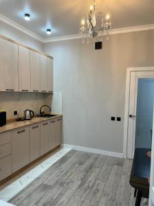 Kuchyň nebo kuchyňský kout v ubytování Квартира посуточно