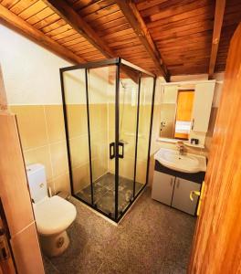 Koupelna v ubytování Kybele Nature Life