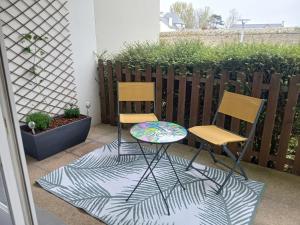 Balkón nebo terasa v ubytování La Cabine du Man, meublé de tourisme classé 2 étoiles