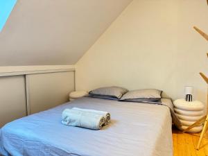 Ένα ή περισσότερα κρεβάτια σε δωμάτιο στο Gallieni +2 φωτογραφίες