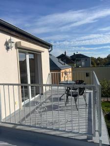 Balkón nebo terasa v ubytování Ferienwohnung mit Dachterrasse