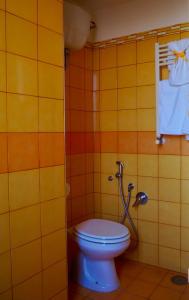 a bathroom with a toilet in a room at Casa Martina in Castellammare di Stabia +20 photos