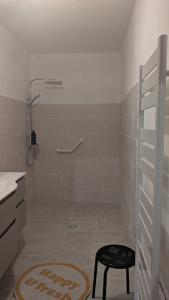 Koupelna v ubytování La gargolette