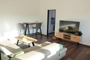 Μια τηλεόραση ή/και κέντρο ψυχαγωγίας στο NEU! Ferienwohnung Wiesenblick