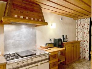 Køkken eller tekøkken på La Ferme du Crinaz