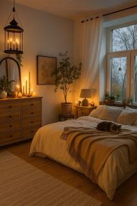 En eller flere senge i et værelse på CR Cozy Suites