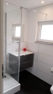 Koupelna v ubytování Ferienhaus Senta