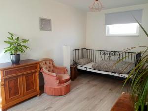 Postel nebo postele na pokoji v ubytování Ferienhaus Senta