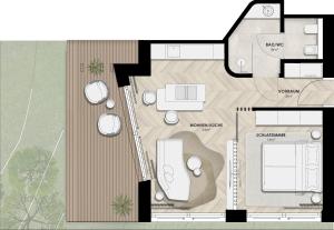 Půdorys ubytování Les Ovis - Agriturismo