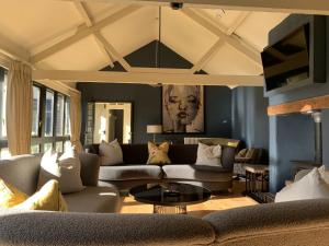 Posezení v ubytování Rose Barn