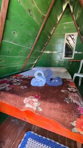 Palanda nebo palandy na pokoji v ubytování Camping Gnomo Místico