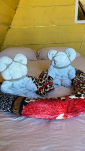 Postel nebo postele na pokoji v ubytování Camping Gnomo Místico