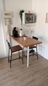 Η κουζίνα ή μικρή κουζίνα στο Studio Bourgogne 20