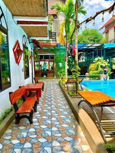 Bazén v ubytování Tam Coc Mandala Villa & Homestay nebo v jeho okolí