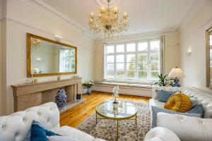 Et opholdsområde på Luxury three-bedroom apartment in Nottingham City Centre