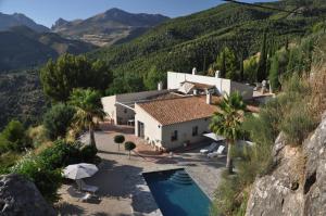 En generel udsigt til bjerge eller udsigt til bjerge taget fra bed and breakfast-stedet