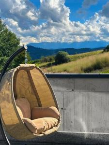 a dog bed sitting on the side of a truck at Willa Pienińska 123 in Maniowy +62 photos