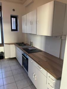 Kuchyň nebo kuchyňský kout v ubytování Homeday Joffre haguenau 1