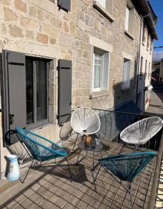 Posezení v ubytování Ô Mon Aubrac