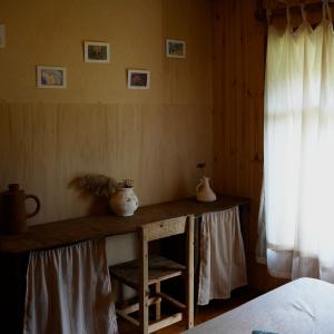 Postel nebo postele na pokoji v ubytování Meshe Eco-village