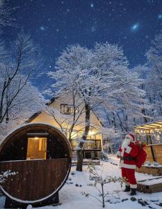 Το NASU terrace LEI プライベートバレルサウナとハーブ香るガーデンBBQ τον χειμώνα