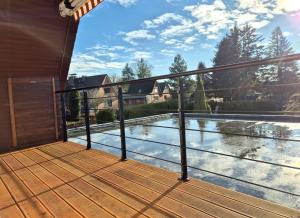 Balkón nebo terasa v ubytování Ferienwohnung Neckel Hohnstorf