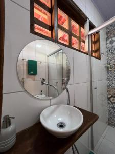 Et badeværelse på Quintal dos buritis