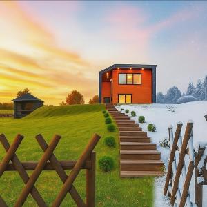 Příroda nedaleko prázdninového domu