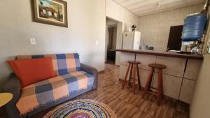 Η κουζίνα ή μικρή κουζίνα στο Casa no centro da Serra do Cipó