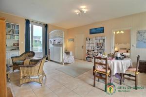 Χώρος καθιστικού στο Manoir De Gourvinec - Chambre