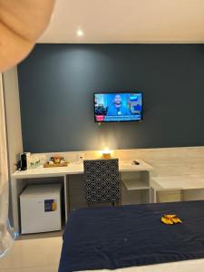 TV a/nebo společenská místnost v ubytování Flat Samba