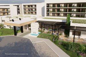 an artist rendering of the exterior of a building at Hotel Garden Istra Plava Laguna in Umag