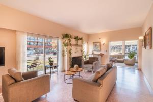 Χώρος καθιστικού στο Hotel Marydor