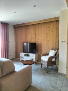 TV a/nebo společenská místnost v ubytování Maison Casabert + 23 fotografií